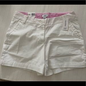 White NWT shorts size 8 •Crown & Ivy
